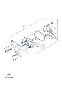 YFM350R YFM350RD RAPTOR 350 (10PA) drawing TAILLIGHT