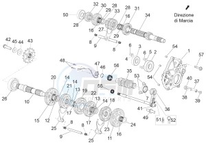 RSV4 1000 RR USA USA drawing Gear box - Gear assembly