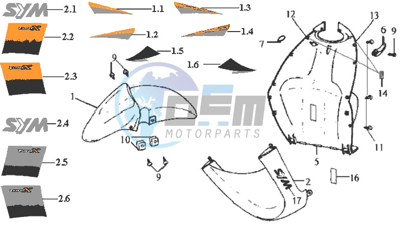 FR PLATE / FRONT FENDER