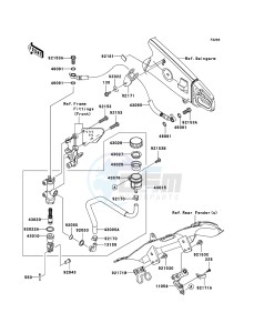 NINJA_ZX-6R ZX600P8F FR GB XX (EU ME A(FRICA) drawing Rear Master Cylinder