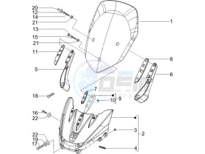 X9 250 Evolution drawing Windshield