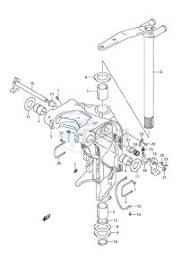 DF 200 drawing Swivel Bracket (DF200TL 2008 & Newer)