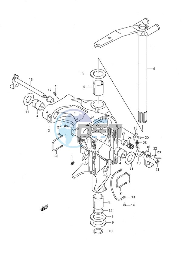 Swivel Bracket (DF200TL 2008 & Newer)