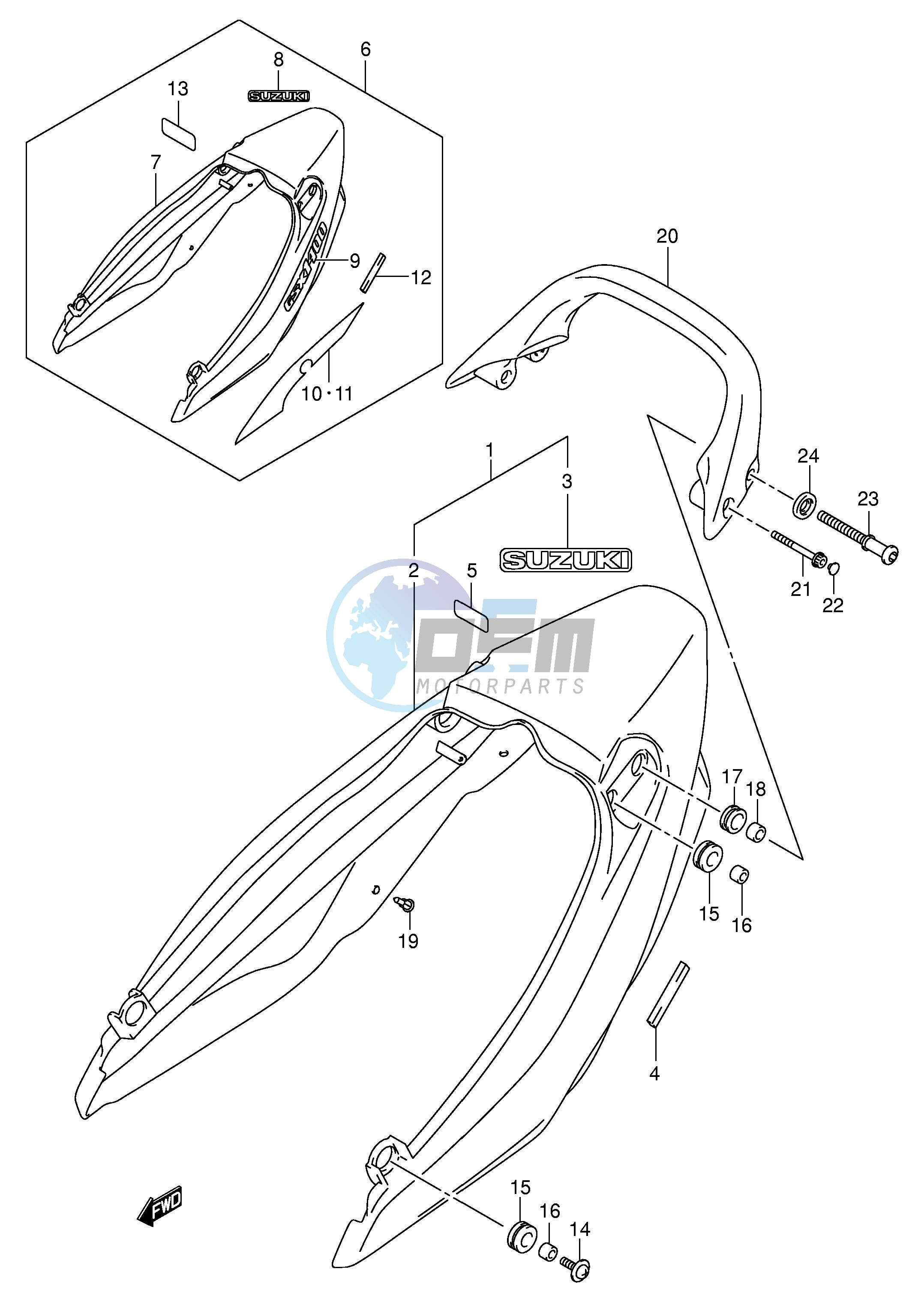 SEAT TAIL COVER (MODEL K3)