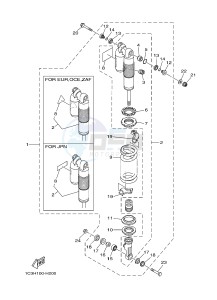 YZ125 (1SR8 1SR8) drawing REAR SUSPENSION