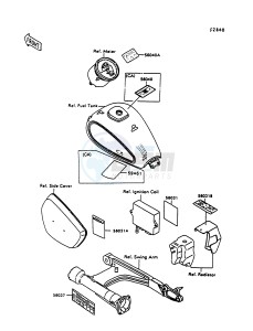 VN 1500 A [VULCAN 1500] (A10-A13) [VULCAN 1500] drawing LABELS