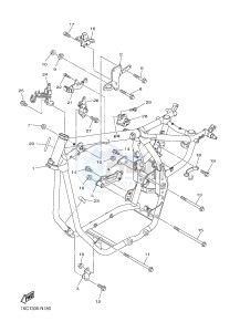 XVS950CR BOLT C-SPEC (B33N) drawing FRAME