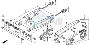 CB1100SF drawing SWINGARM