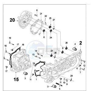 FIGHT 3 E A 4T drawing CRANKCASE