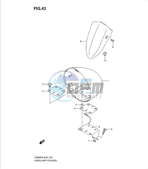 HEADLAMP HOUSING