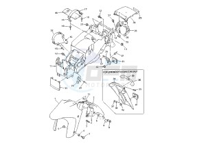 YZF R THUNDER ACE 1000 drawing FENDER