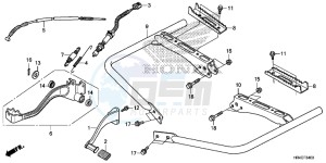 TRX500FE2G TRX500 Europe Direct - (ED) drawing PEDAL/ STEP