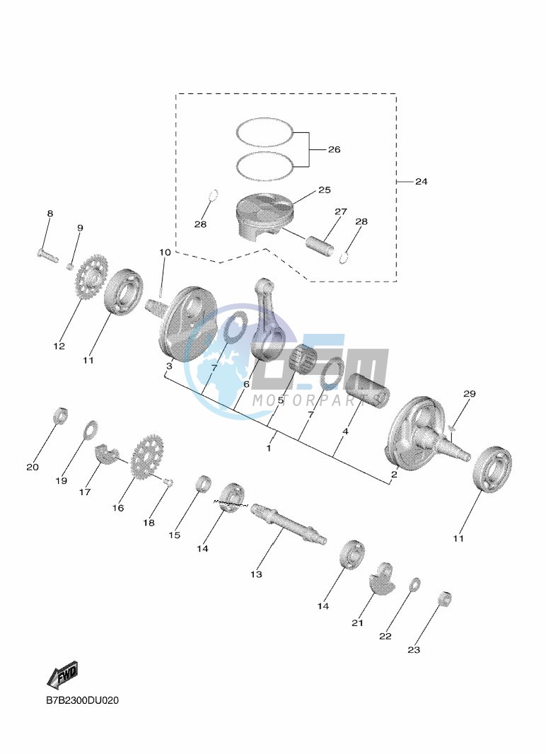 CRANKSHAFT & PISTON