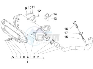 Beverly 250 e3 drawing Silencer