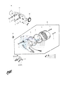 G4 TR (D-E) 100 drawing TAILLIGHT G4TR-C -- 70-73- -