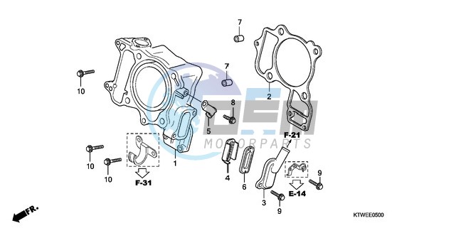 CYLINDER/REED VALVE