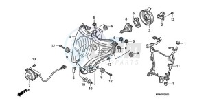 CB1000R9 Australia - (U) drawing HEADLIGHT