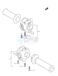 GSX-R600 (E2) drawing HANDLE SWITCH