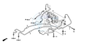 CBF600S drawing ABS MODULATOR (CBF600SA6/NA6)