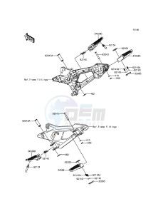 Z800 ABS ZR800DGF UF (UK FA) XX (EU ME A(FRICA) drawing Footrests