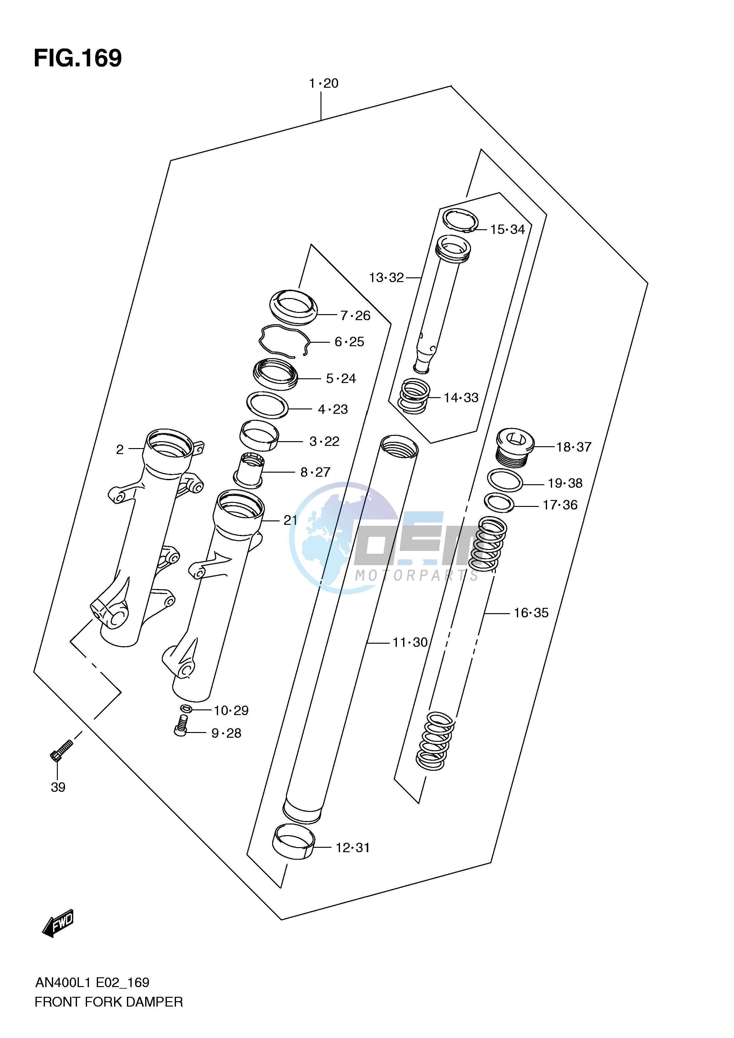 FRONT FORK DAMPER (AN400ZAL1 E2)