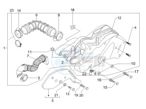 Runner 125 VX 4t e3 serie Speciale drawing Air filter