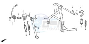 CBR600F drawing STAND