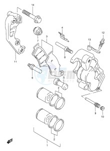 RM250 (E3-E28) drawing FRONT CALIPER