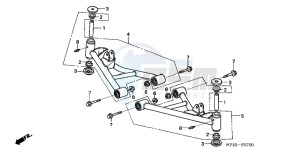 TRX90XB drawing FRONT ARM