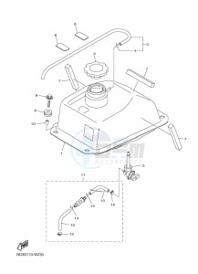 YFM90R (BD3J) drawing FUEL TANK