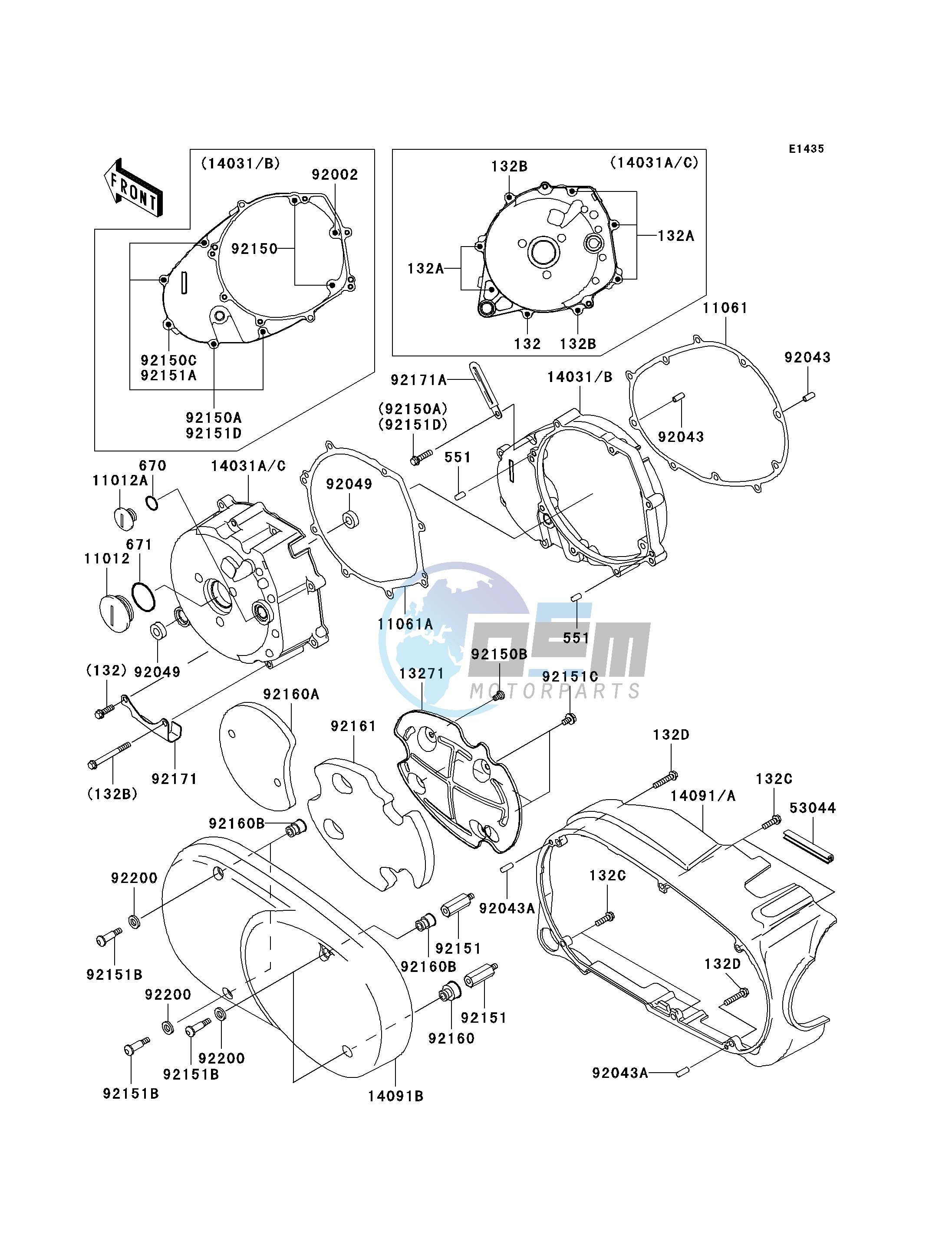 LEFT ENGINE COVER-- S- -