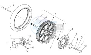 RX-SX 50 1000 drawing Front wheel II