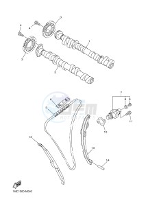 FJR1300AE FJR1300-AE FJR1300-AE (B96B B9A1) drawing CAMSHAFT & CHAIN