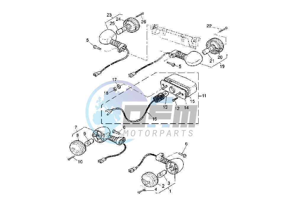 FLASHER LIGHT – LICENSE LIGHT EURO KIT