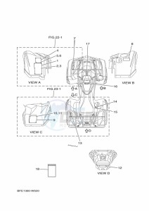 YFM700FWAD GRIZZLY 700 EPS (BLT5) drawing EMBLEM & LABEL 1