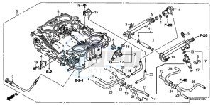 ST1300AC Pan Europoean -ST1300 CH drawing THROTTLE BODY (ASSY.)