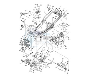 YP MAJESTY ABS 400 drawing FRAME