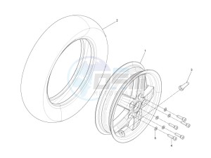 LX 150 4T ie USA drawing Front wheel