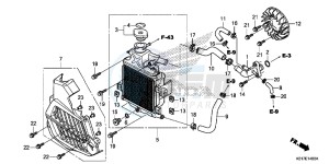 SH125ADD SH125i UK - (E) drawing RADIATOR