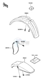 KX 80 J [BIG WHEEL] (J2) [BIG WHEEL] drawing FENDERS