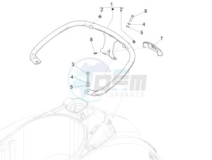 GTS 300 IE ABS E4 (APAC) drawing Rear luggage rack