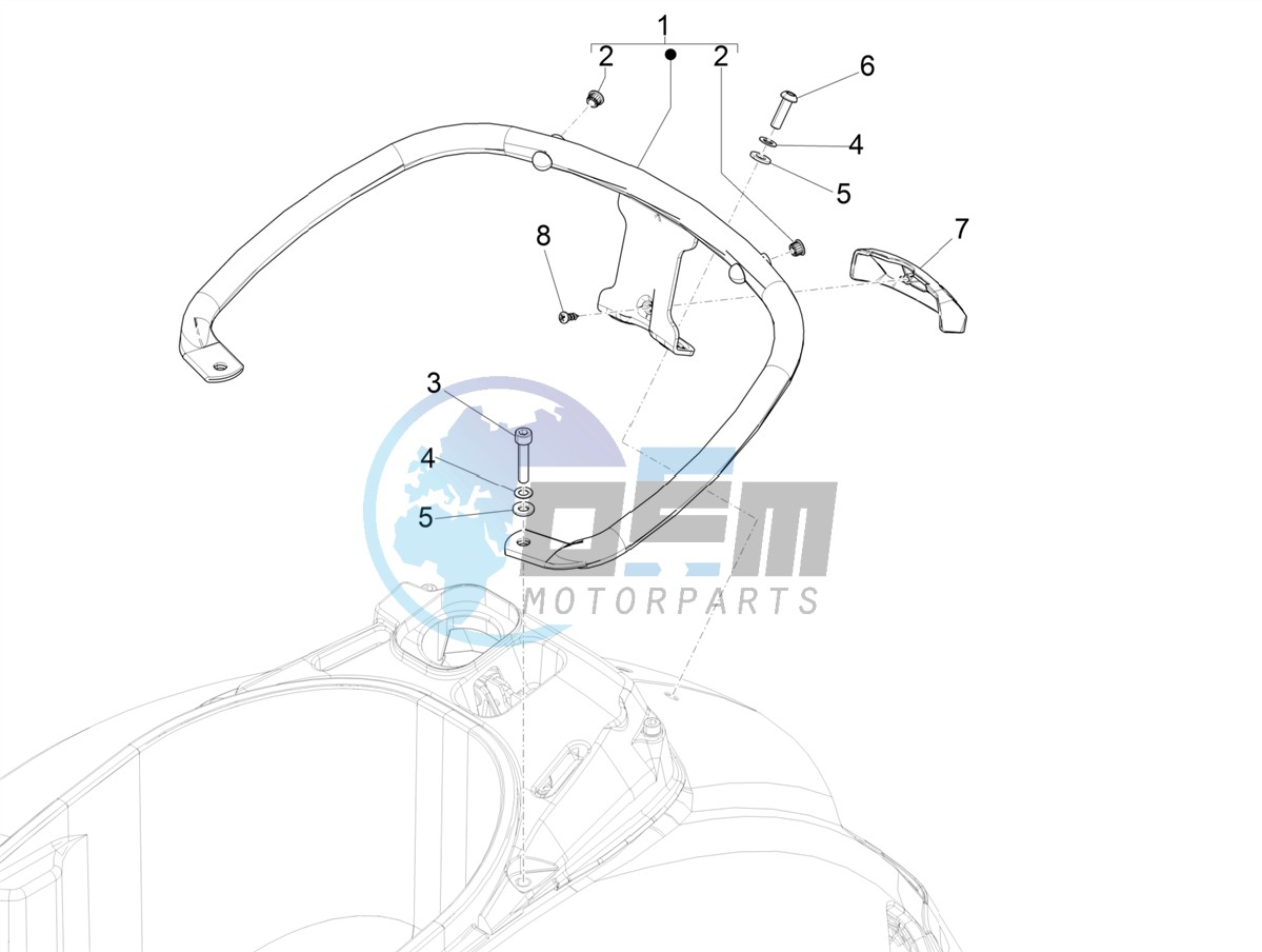 Rear luggage rack