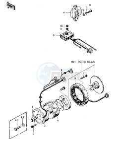 KZ 400 D (D) drawing GENERATOR_REGULATOR_RECTIFIER -- 74 -75 KZ400_KZ400D- -