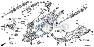 TRX500FM1E TRX500FM1 Europe Direct - (ED) drawing FRAME BODY