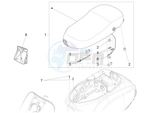 S 125 4T 3V ie drawing Saddle - Tool roll