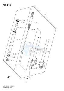 VZR1800 (E2) INTRUDER drawing FRONT DAMPER