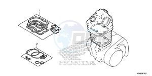 CBR125RSF CBR125RS E drawing GASKET KIT A