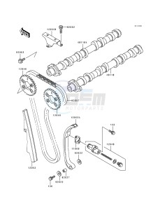 ZX 1100 F [GPZ 1100 ABS] (F1) [GPZ 1100 ABS] drawing CAMSHAFT-- S- -_TENSIONER