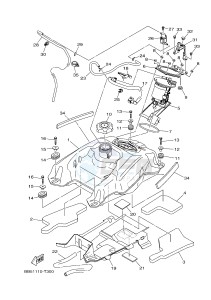 YFM450FWB YFM45KDXJ KODIAK 450 (BJ53) drawing FUEL TANK