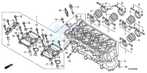 CBF10009 Ireland - (EK) drawing CYLINDER HEAD